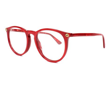 gucci red frames 52|Gucci red frame glasses.